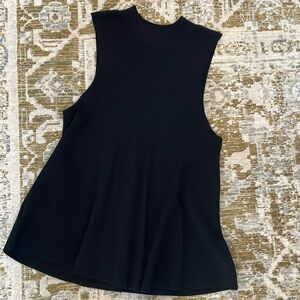 LOFT ribbed mock neck sweater tank